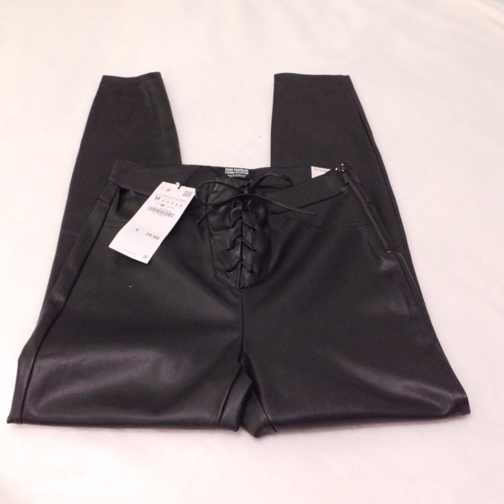 ZARA TRAFALUC BLACK HIGH RISE LEGGING COLLECTION
